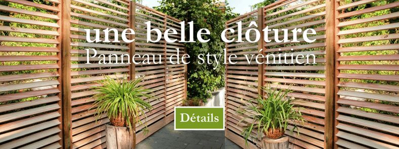 FR 3A Panneau vénitien style persienne en mélèze