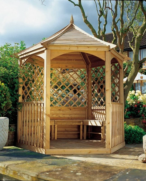 Winchester Gartenlaube mit Dachschindeln Medium (h289 x 240 x 208 cm)