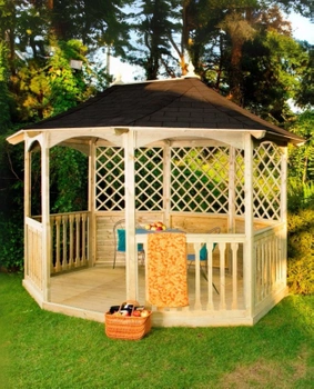 Winchester Pavillon Gazebo mit Dachschindeln Medium