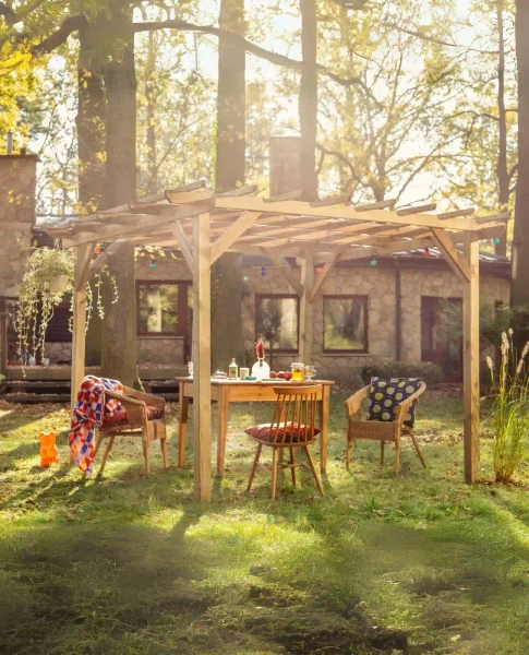 Traditionelle Pergola aus Holz Henley