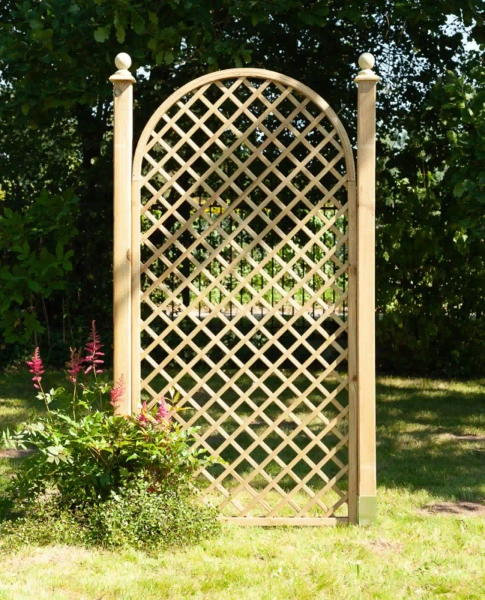 Rankgitter mit Rosenbogen h135/183/135 x 90 cm