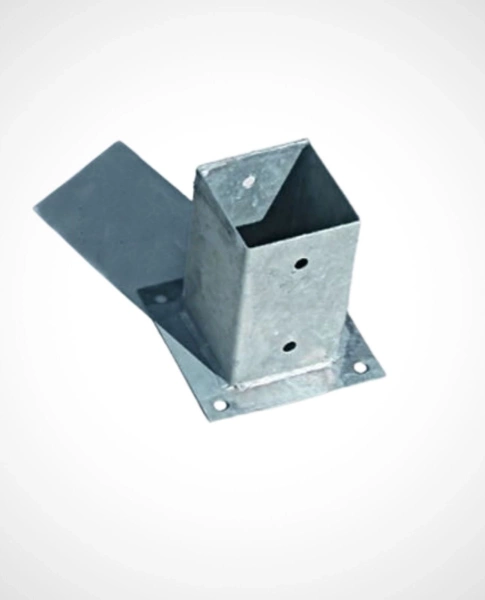Metal Post Holder for Concrete 7 x 7 x 15 cm
