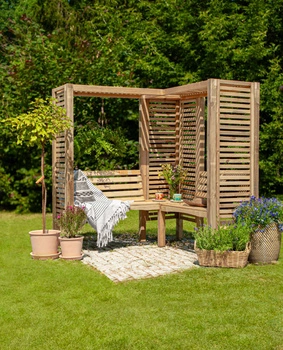 Milton Contemporary Corner Arbour