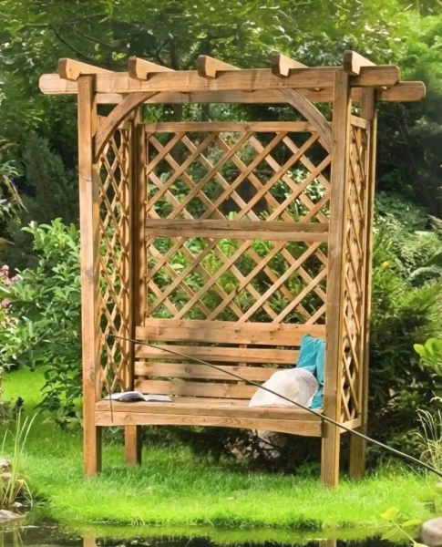 Pérgola York Clásica con Banco