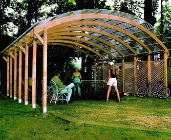 Carport Valenciennes Double h320 x 600 x 600 cm toit PCV