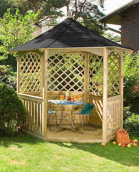 Gazebo Esagonale Winchester Grande (h295 x 270 x 234 cm)