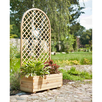 Jardinière avec treillis en arc