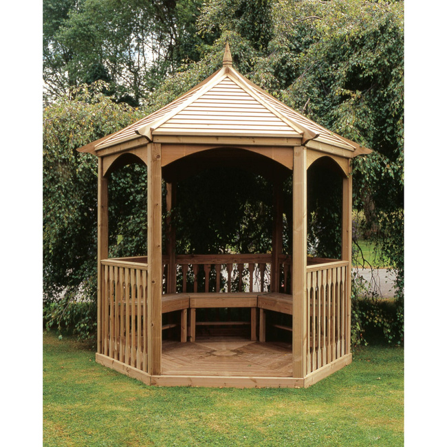 Gazebo Esagonale Brompton Grande (h295 x 270 x 234 cm)