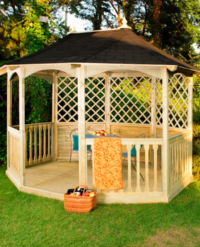 Winchester Pavillon Gazebo mit Dachschindeln Medium