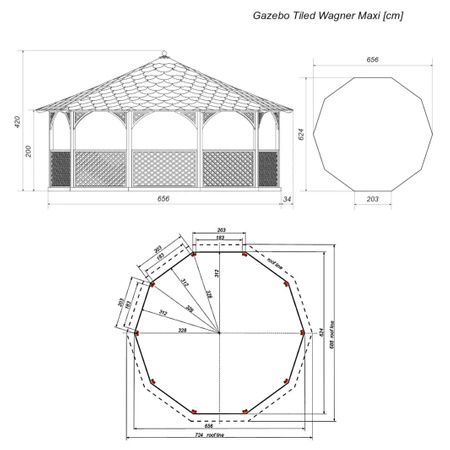 Cenador decagonal Wagner