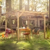 Traditionelle Henley Pergola aus Holz