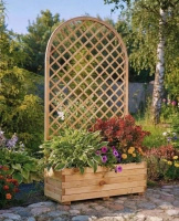 Jardinière avec treillis en arc