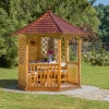 Gazebo Esagonale Winchester con tegole canadesi Grande