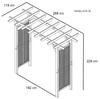 Pérgola Henley Arco Contemporáneo (Ultima)