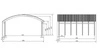 Conwy Cochera Doble h320 x 600 x 600 cm (techo PVC)