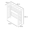 Mülltonnenverkleidung mit Pergola York