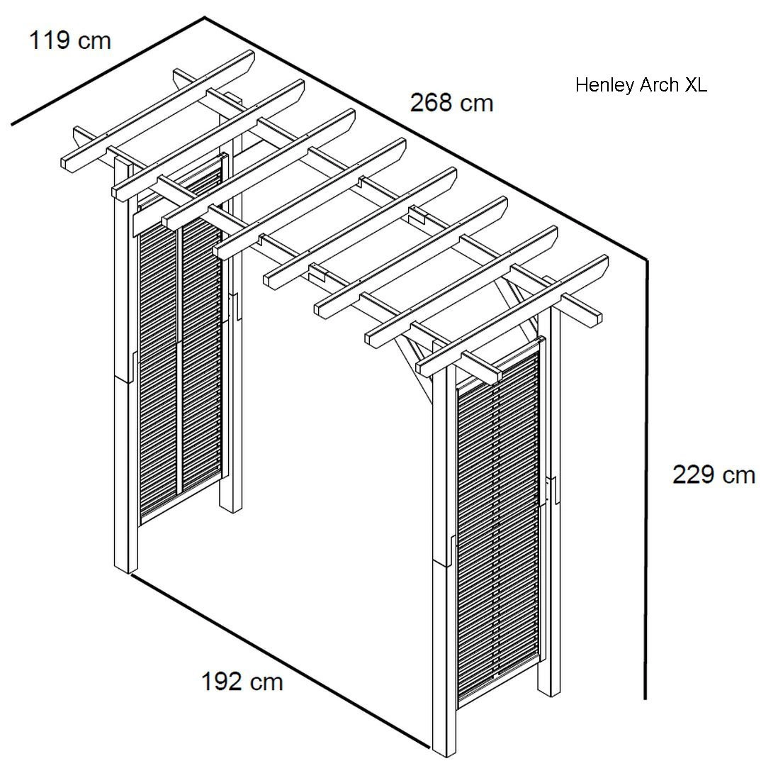 Pergola Henley Arch Contemporary (Ultima)
