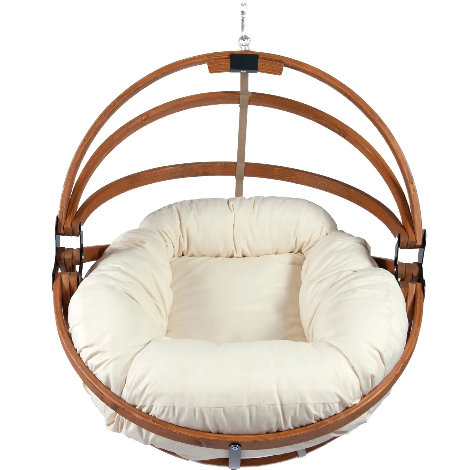 Basket Gaya small h120x102x80 colour Amber (with Polyester / Ecru mattress)