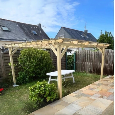 Pérgola Henley tradicional de madera