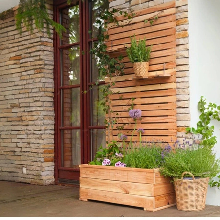 Maceta de panel de alerce Larix h234 x 59 x 44