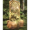 Jardinière avec treillis arqué