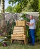 Modular composter with a lid