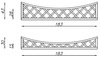 Rejilla ang. extensión del arco wkl. h43/28/43x183