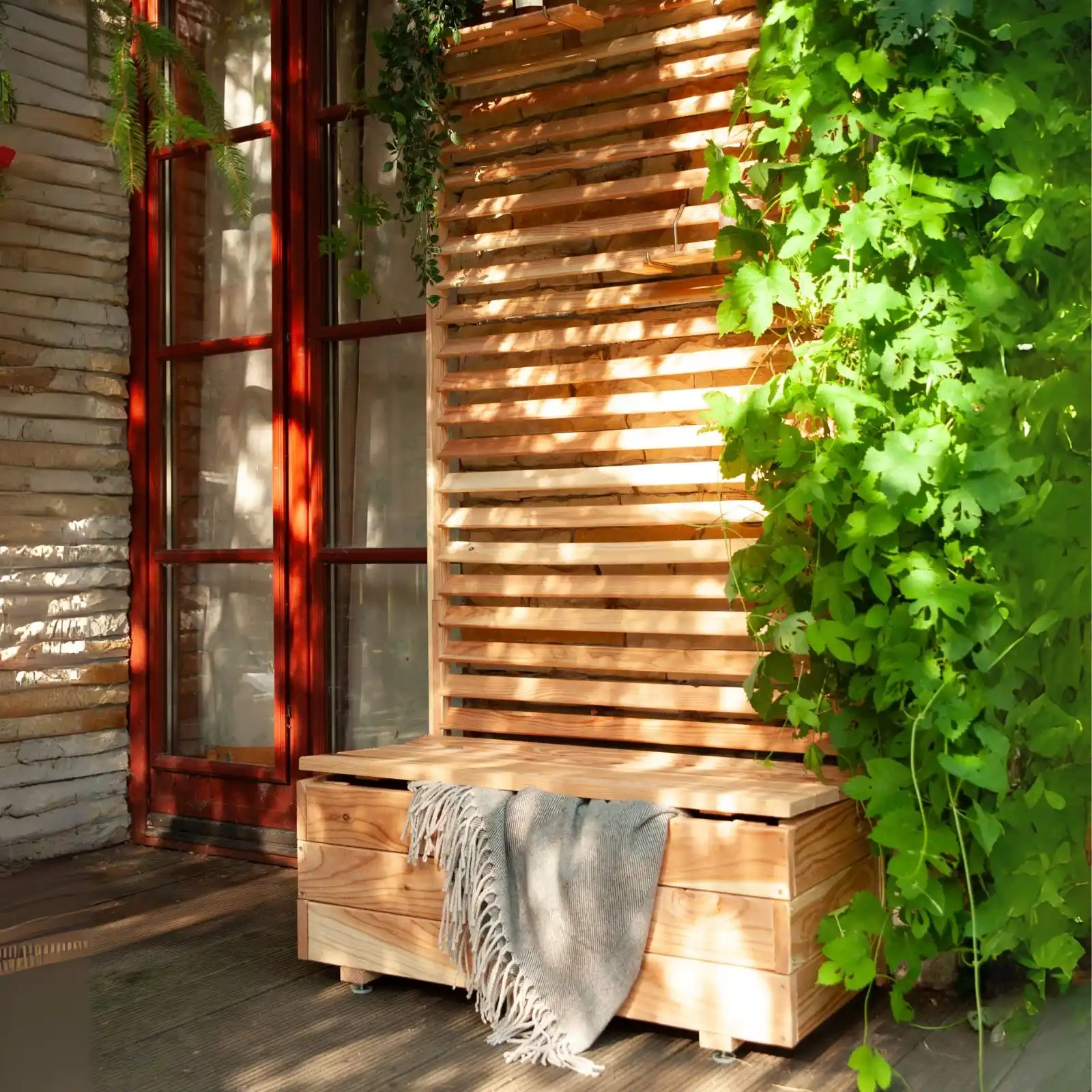 Jardinière Venetian Lite avec rabat - h180x59x43