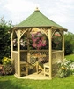 Gazebo Vivaldi 6 angoli medio h300 fi240 con tegole rosse