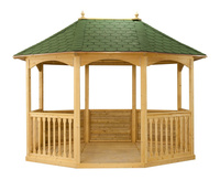 Pavillon Appleton mittel h295 240x328 mit roter Schindelbrüstung