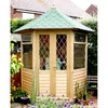 Georgian Gartenlaube mit Dachschindeln Medium (h285 x 240 x 208 cm)