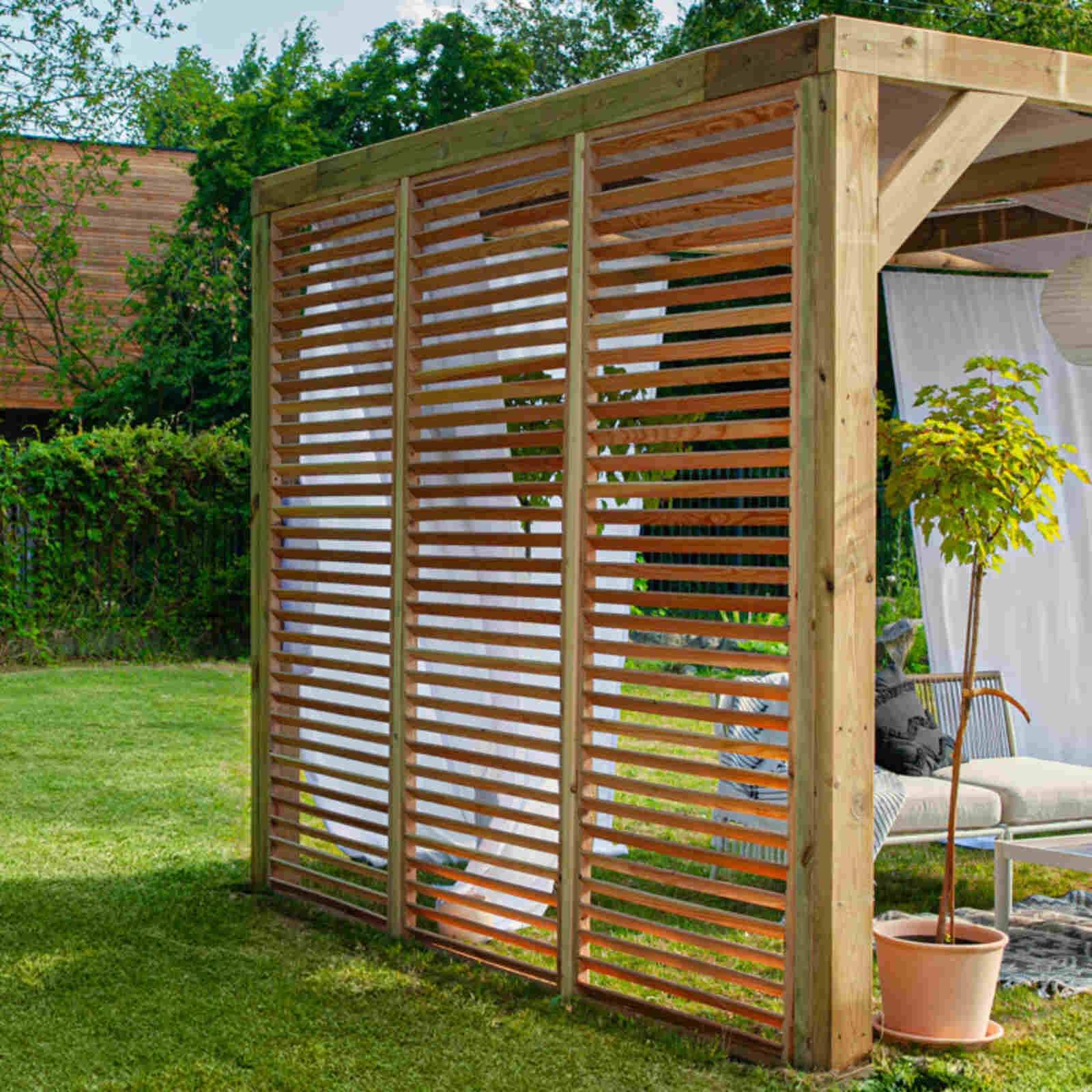 Parete laterale pannelli frangivista