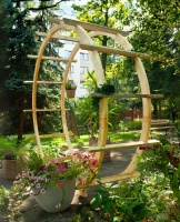 Doppeltes Langbogentor Pergola