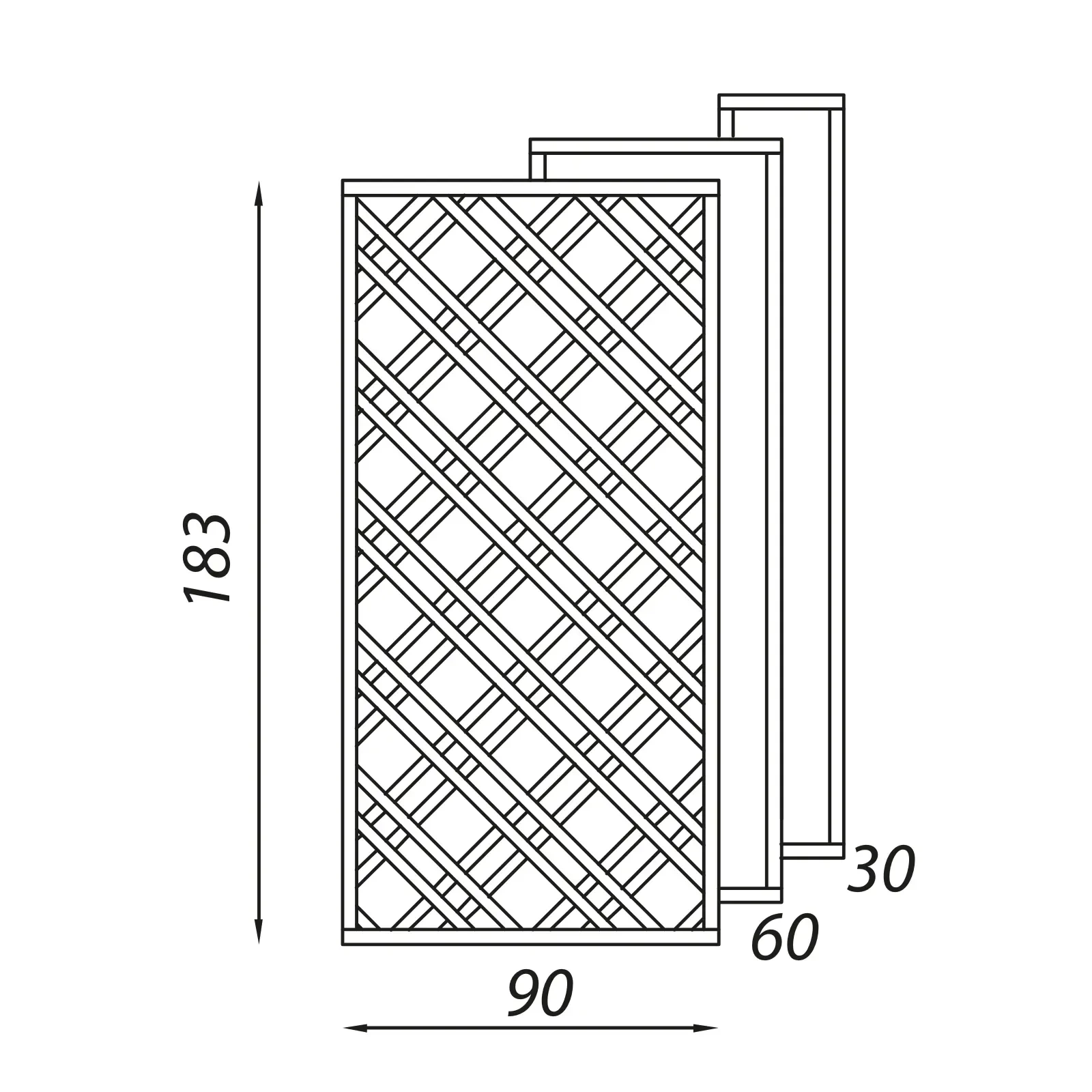 Schotttischgitter 183 x 183 cm