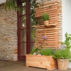 Jardinera con Panel Larix de Alerce