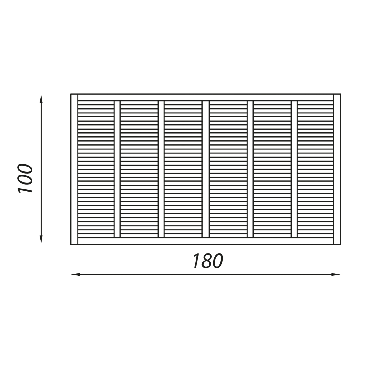 Pannello frangisole Oslo h100 x 180 cm