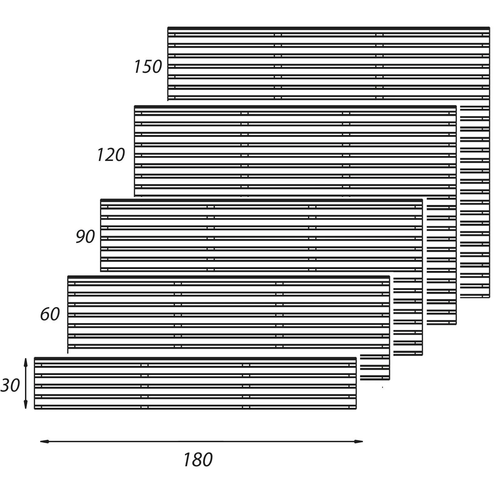 Double Slatted Mjosa Fence
