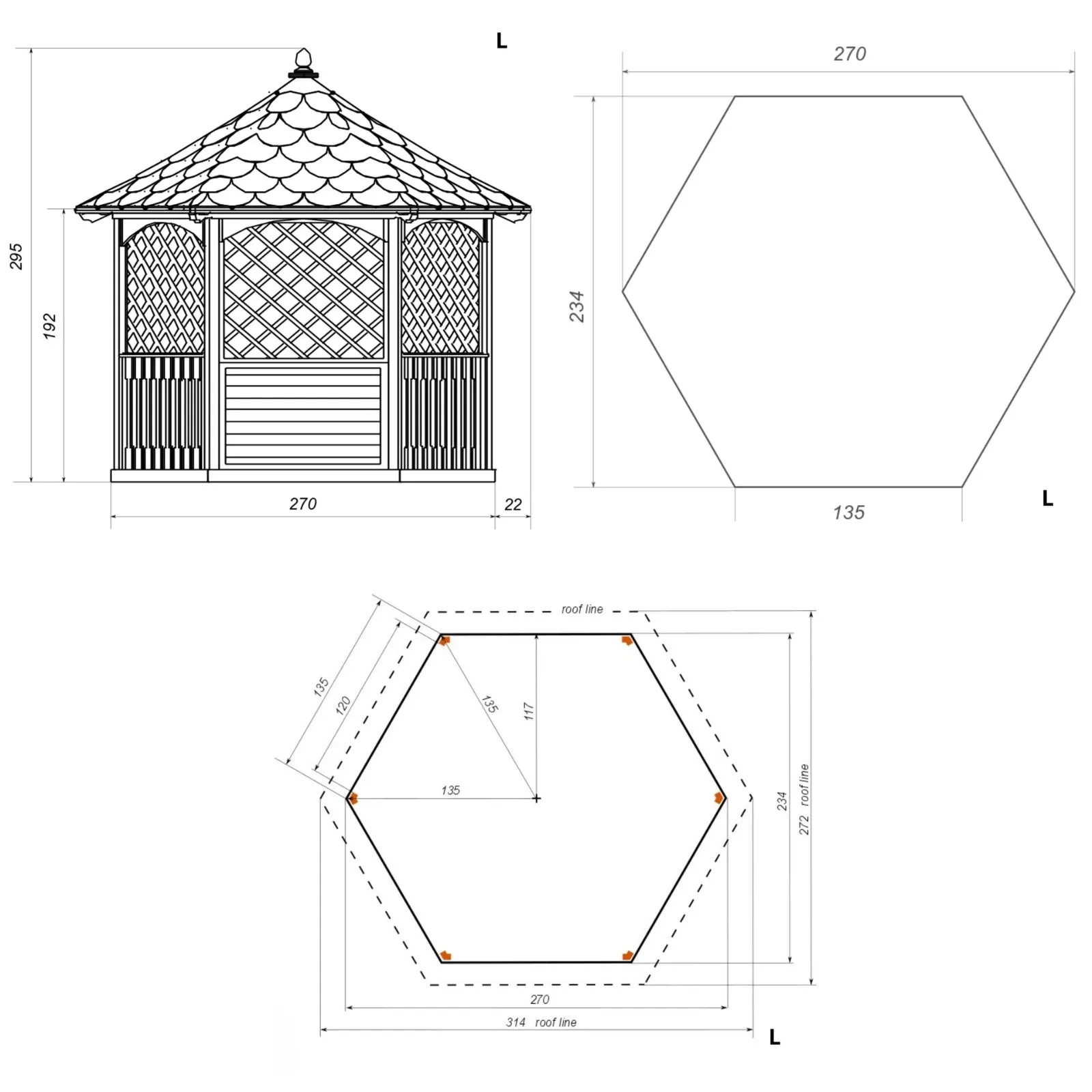 Winchester Tiled Gazebo