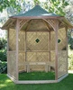 Vivaldi 6-angle gazebo large h315 ? 270 cm Clementine grid