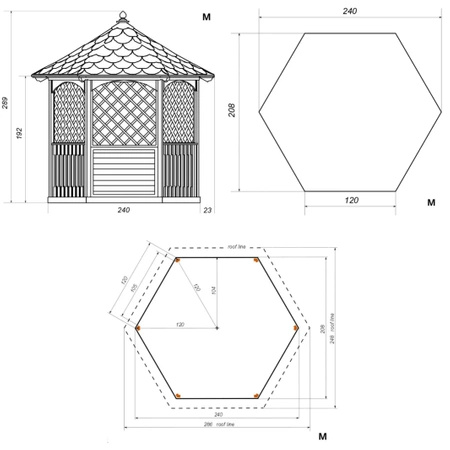 Winchester Tiled Gazebo