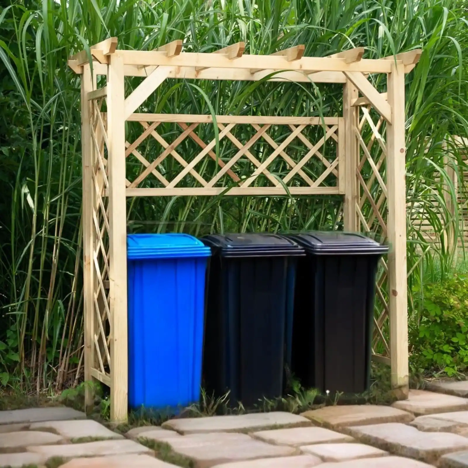 Mülltonnenverkleidung mit Pergola York