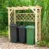 Cache poubelle Abri poubelles Abri bûches Hasiok
