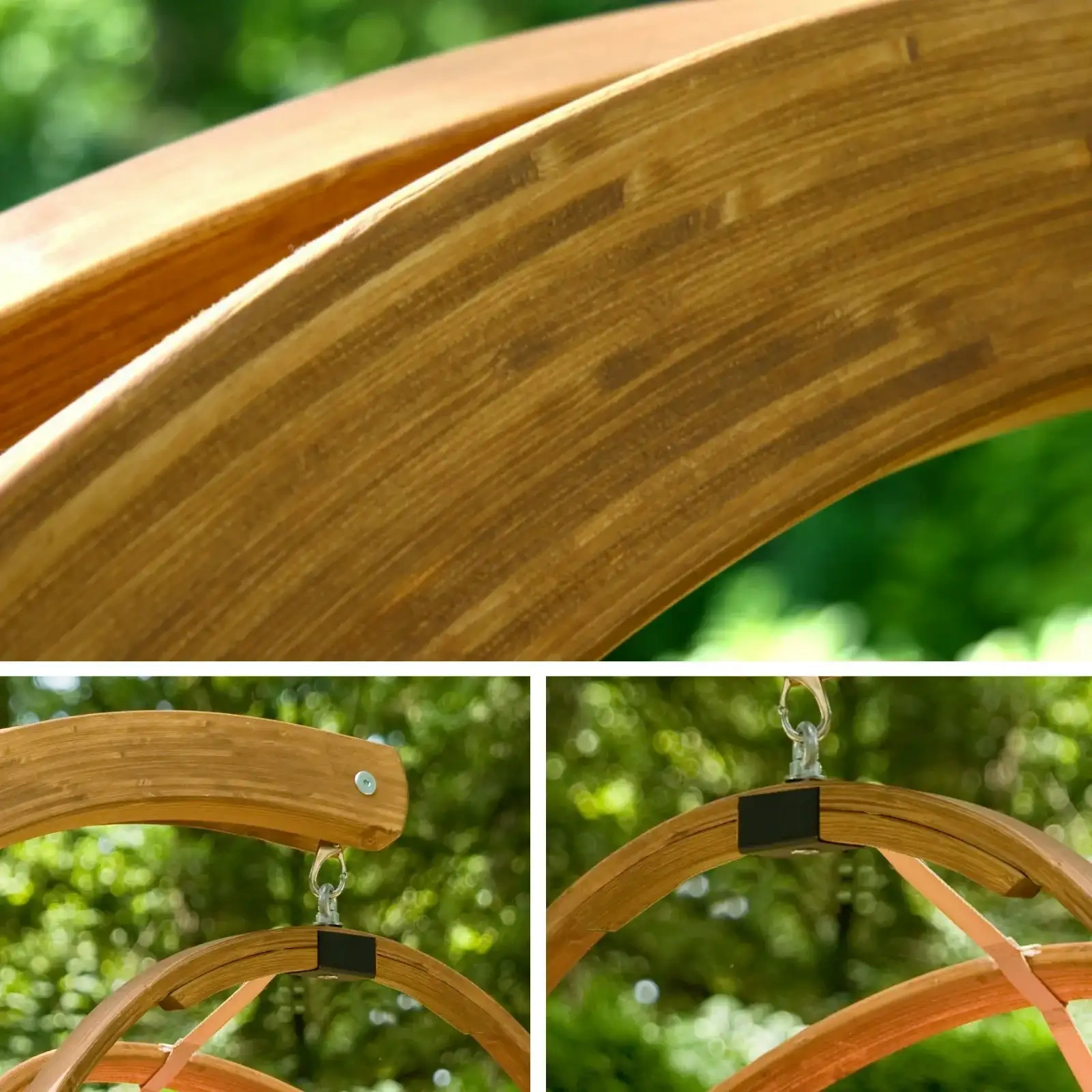 Basket Gaya small h120x102x80 colour Amber (with Polyester / Ecru mattress)