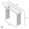 Pérgola Henley Arco XL Classic h229x119x268cm