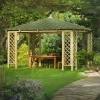 Gazebo in legno con traliccio Rimini