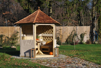 Parete in tessuto con finestra per gazebo Waikiki/Cotswold/Rimini 3x3