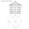 Pabellón Harrogate hexagonal