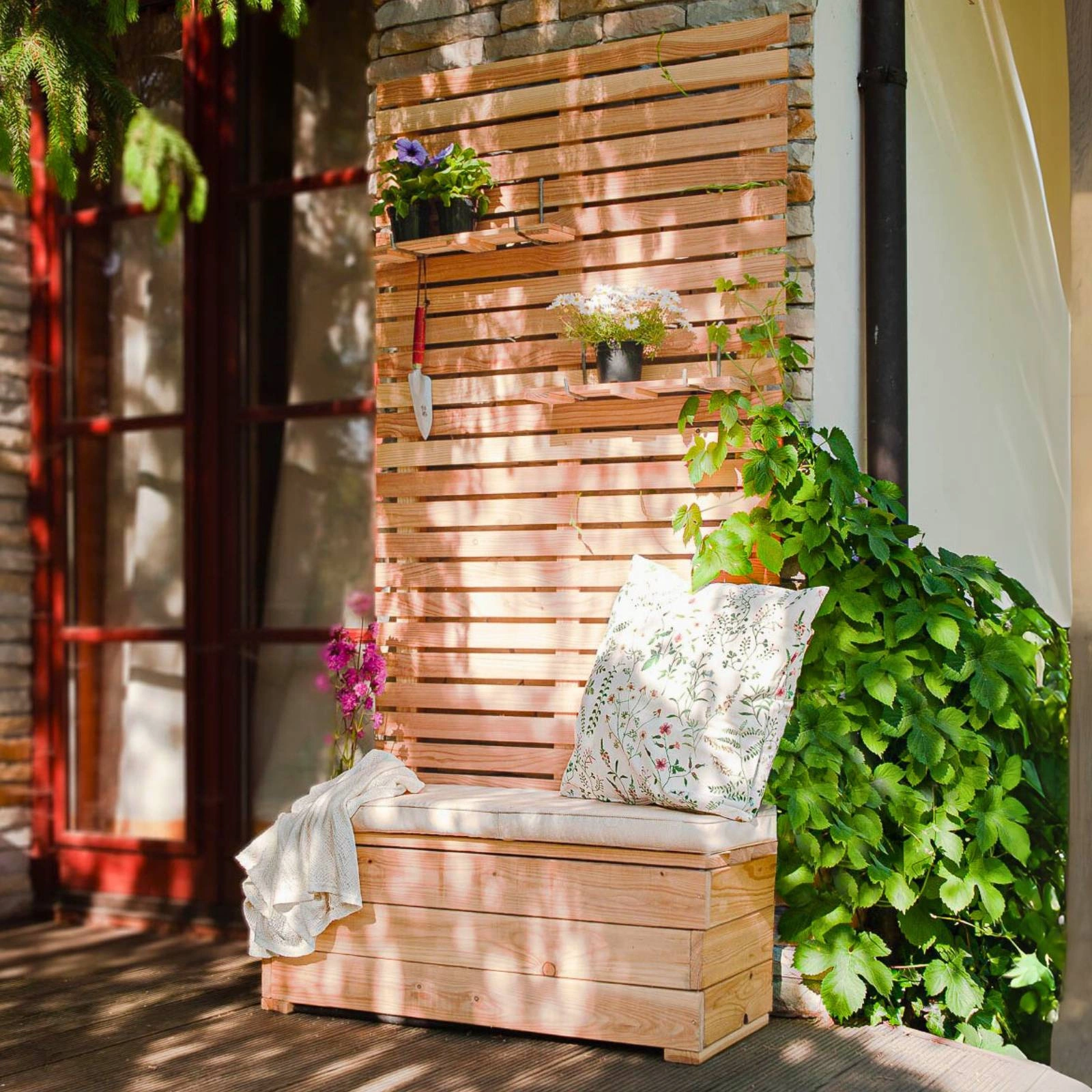 Larix planter with flap - Rene - h231x89x43