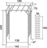 Pergola Asceza h249 x 180 x 70 cm