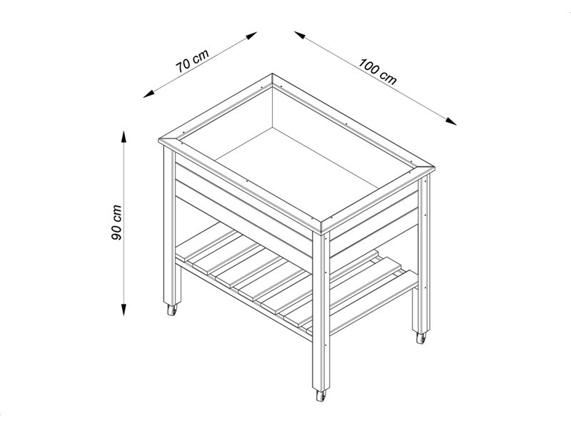 Provence Huerto Urbano h90 x 50 x 80 cm (Mediano)